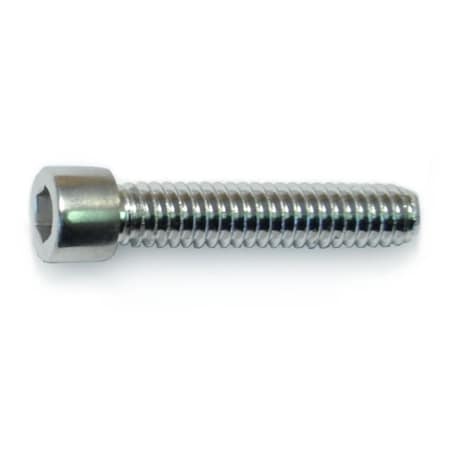 Midwest Fastener 1/4"-20 Socket Head Cap Screw, Socket, Polished 18-8 Stainless Steel, 1-1/4 in Length, 6 PK 33086